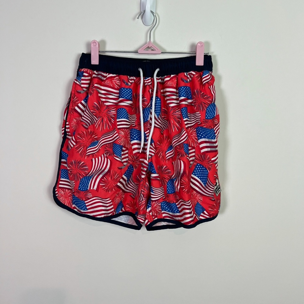 Classic Swim Trunks by Rowdy Gentleman American Flag Swim Trunks Size Small Mens